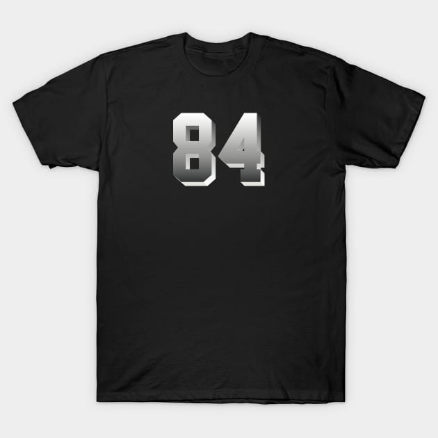 number 84 T-Shirt by Ericokore